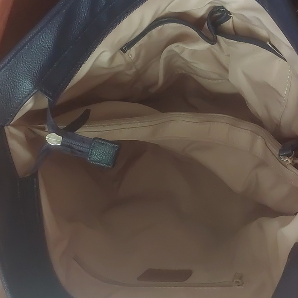 Nine West Navy Red and White Hearts Large Tote - Picture 8 of 16